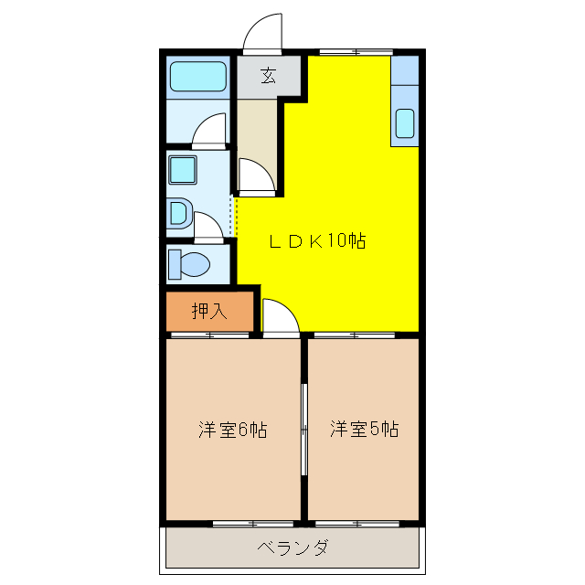 ルミナス中川の物件間取画像