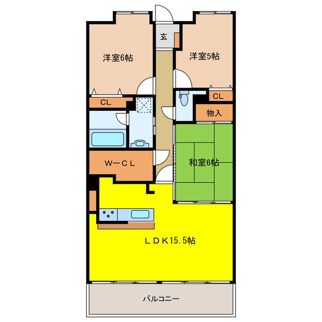 ライオンズマンション大垣伝馬町の物件間取画像