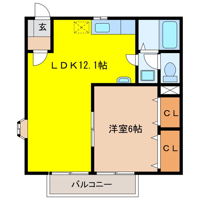 ロジュマン１の物件間取画像