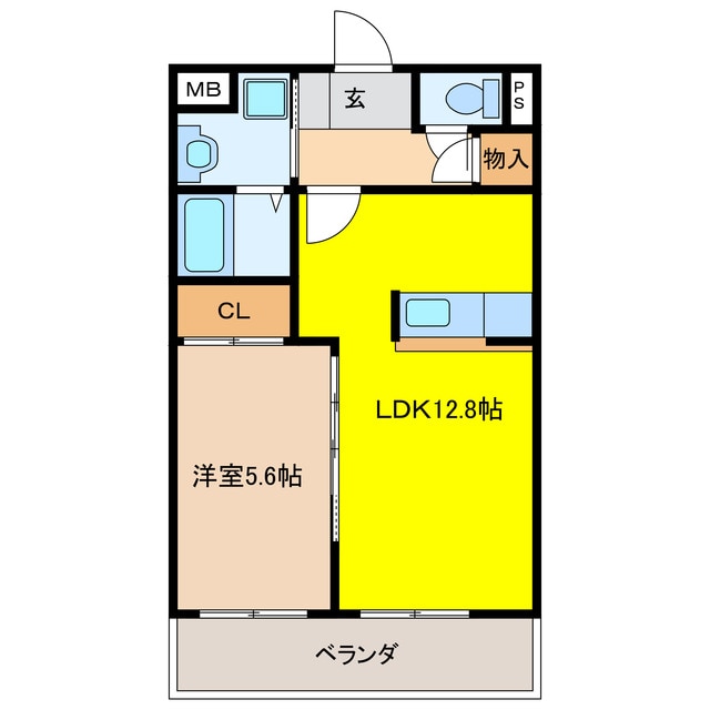 ヴァイスハイム　南棟の物件間取画像