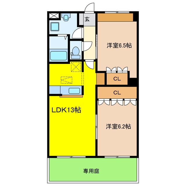 サニーパレス新田の物件間取画像