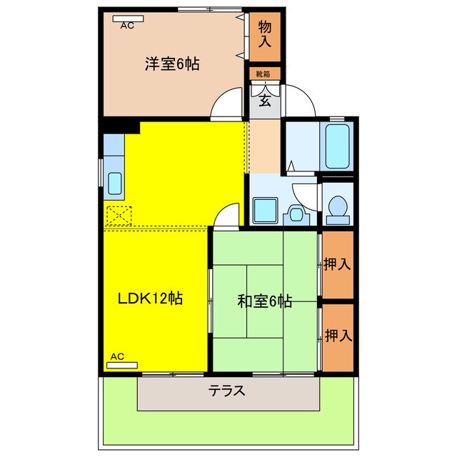 ＫＵＷＡ　ＨＯＵＳＥの物件間取画像