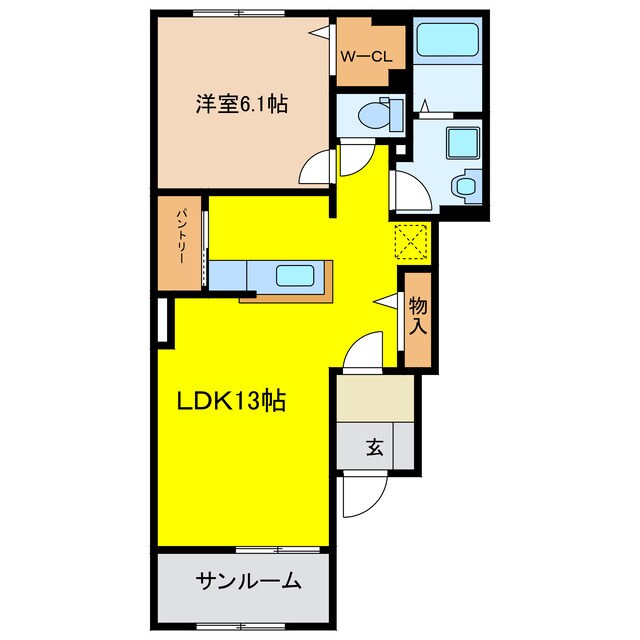 フロリッシュの物件間取画像