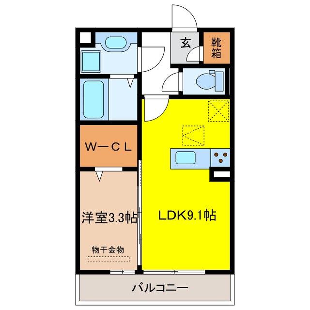 リヴエールＭの物件間取画像