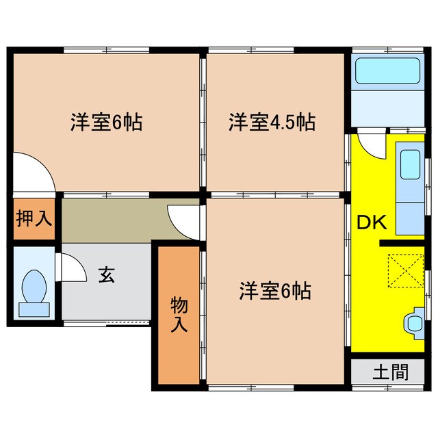 大垣市見取町戸建ての物件間取画像