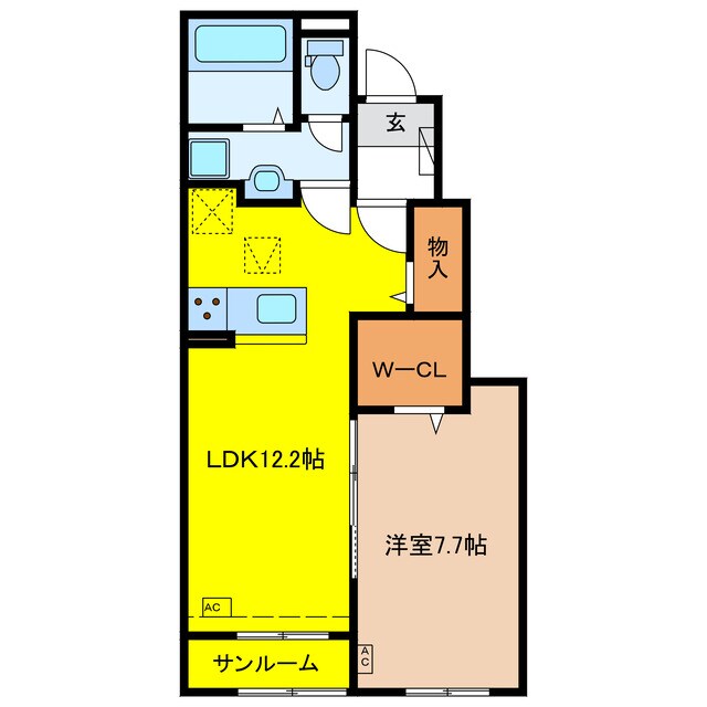 サンシャイン　ワンの物件間取画像