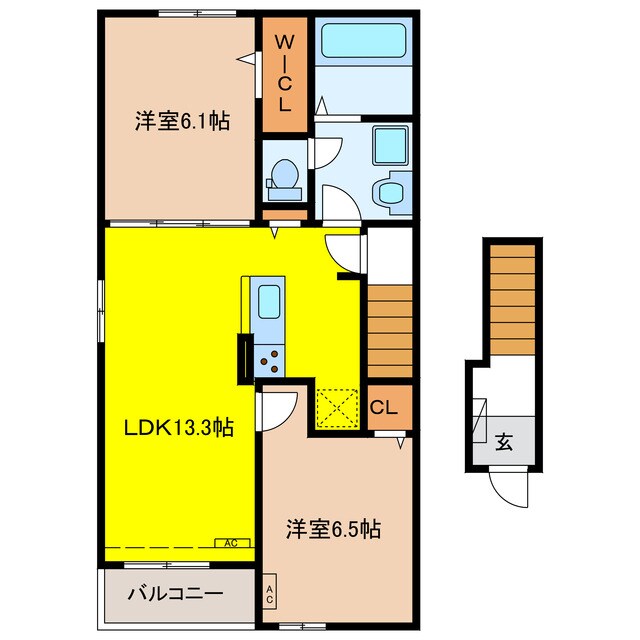 クレール・実の物件間取画像