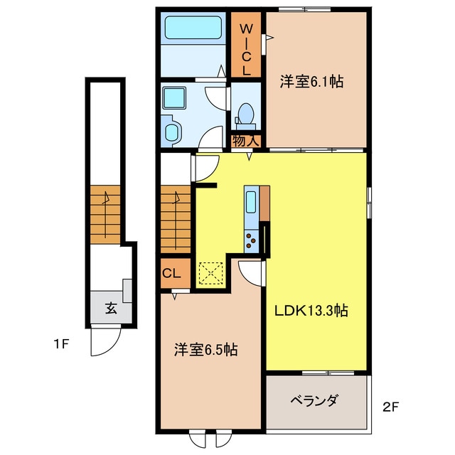 クレール・恵の物件間取画像