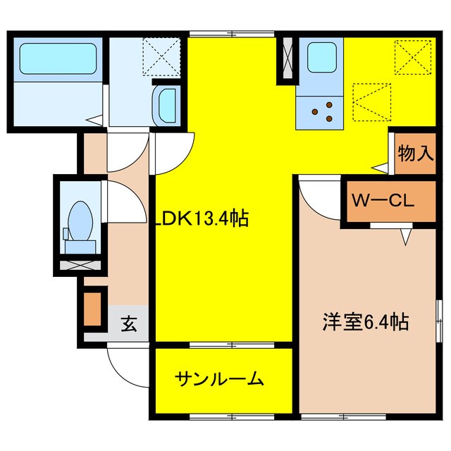 サファイアの物件間取画像