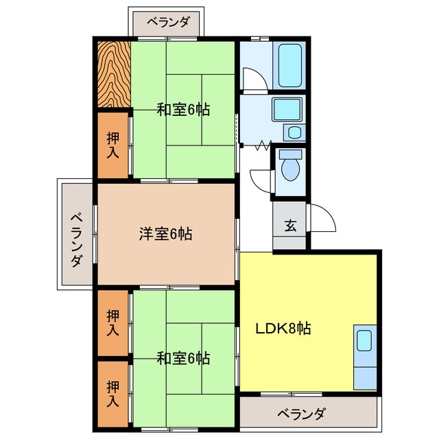 須賀第二ビルの物件間取画像