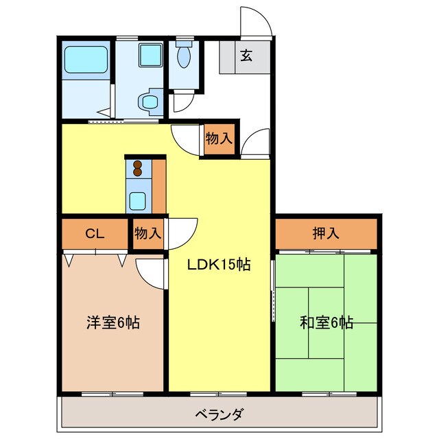 メリーホームⅢの物件間取画像