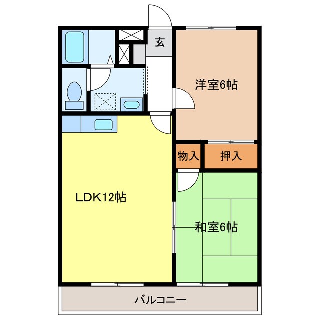 サンロイヤルの物件間取画像