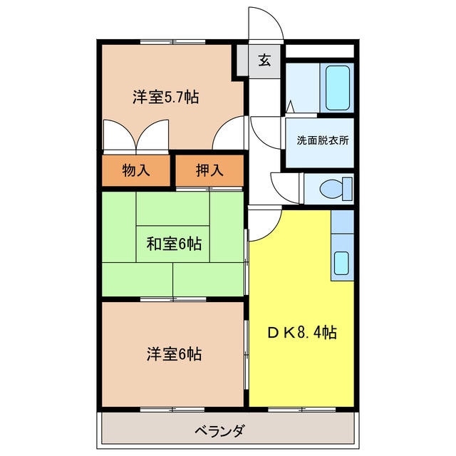 ロイヤルツインの物件間取画像