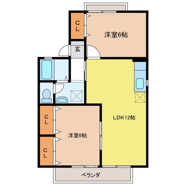 セジュール森島の物件間取画像