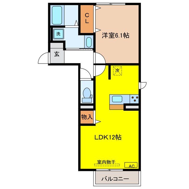 セジュールＮａｇａｍｏｒｉの物件間取画像
