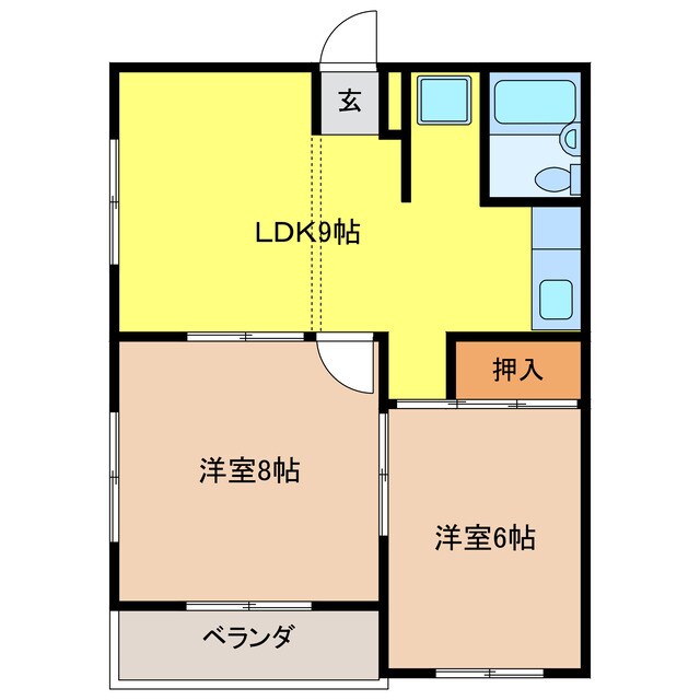 フォレストハイツの物件間取画像