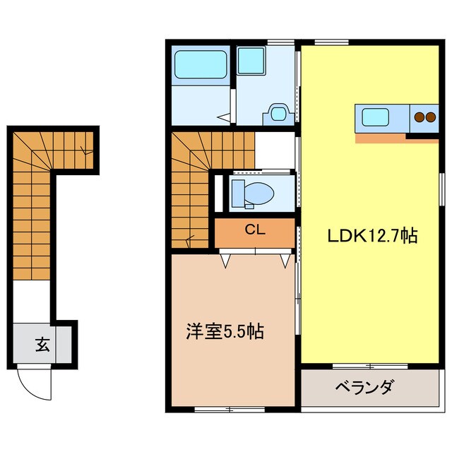 悠Ⅱの物件間取画像