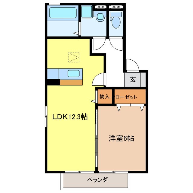 グリーンハイムⅡの物件間取画像