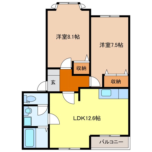 ＲＥＡ鈴の物件間取画像