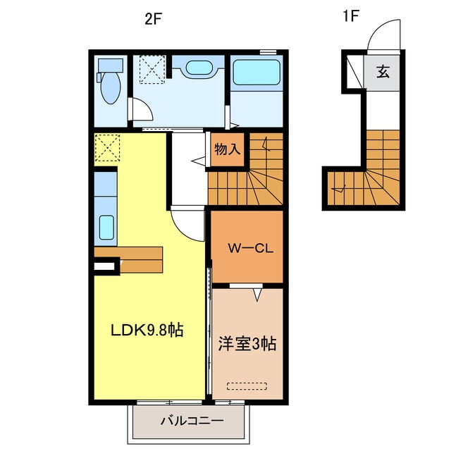 メゾンときⅤの物件間取画像