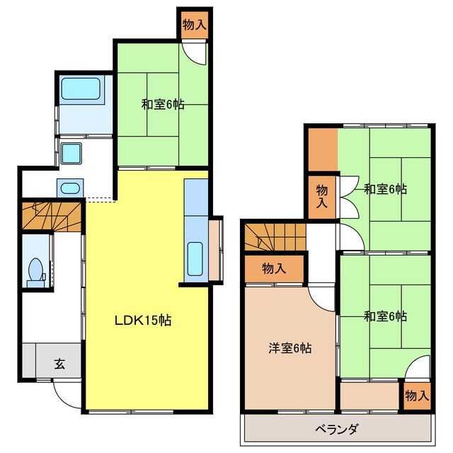 江崎南貸家の物件間取画像