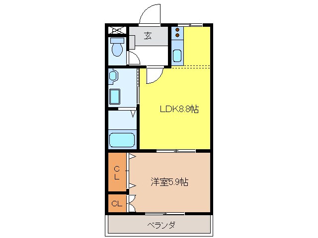 レシェンテの物件間取画像