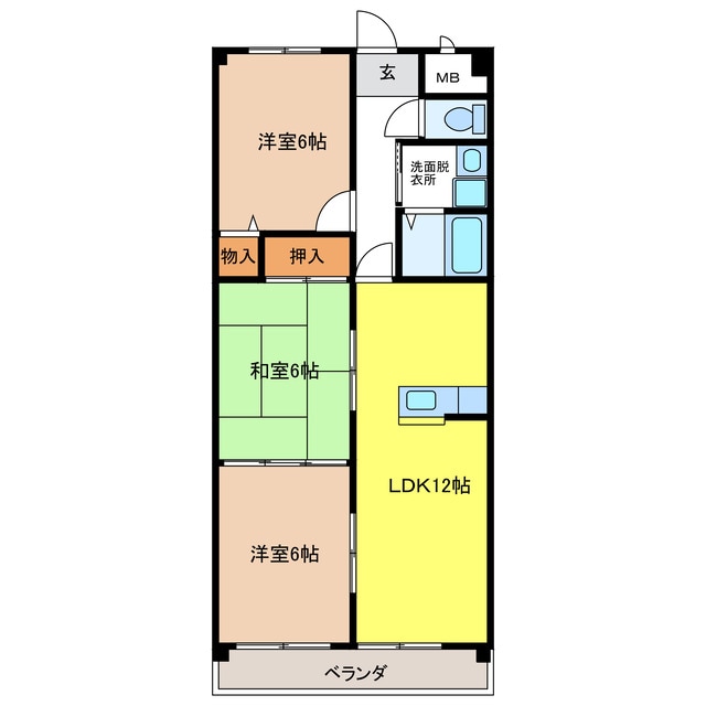 アーバンヒルズ長山の物件間取画像