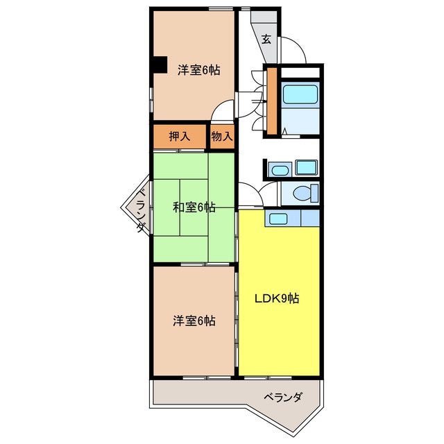 ウエストパーク寿Ａの物件間取画像