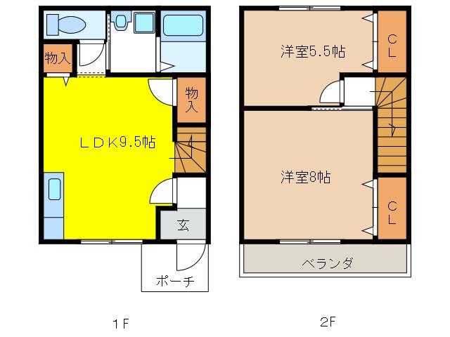 ルネッサンスVの物件間取画像