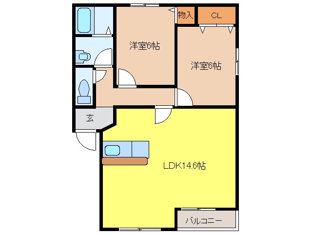 パークメゾンＡの物件間取画像