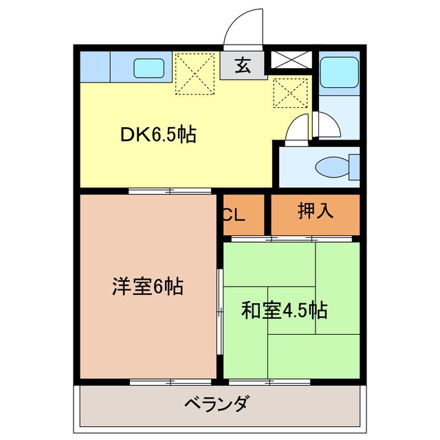 Hiコーポ本郷の物件間取画像