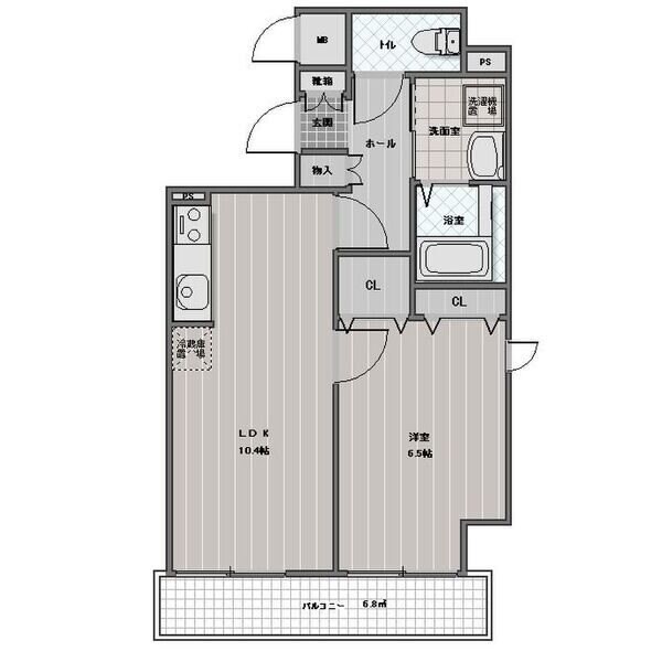 プレミール北野の物件間取画像
