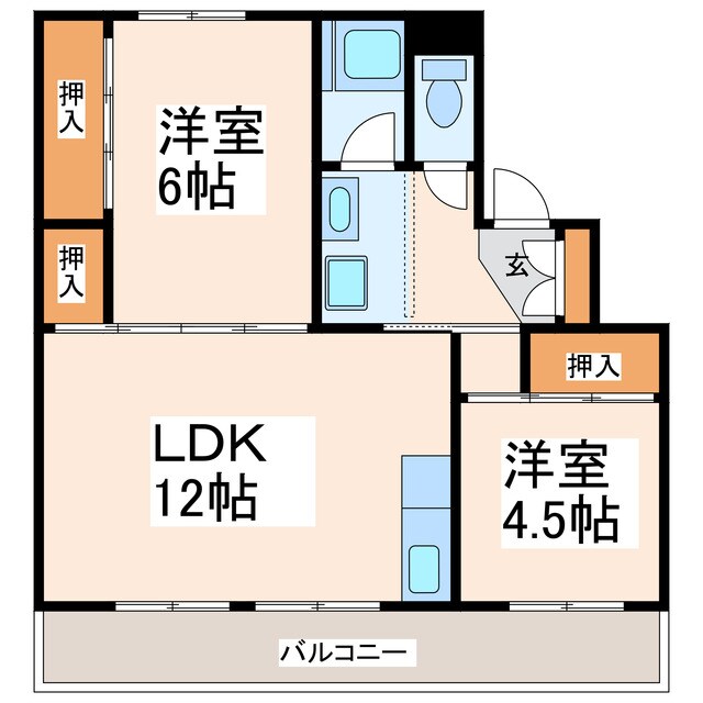 ビレッジハウス春日の物件間取画像