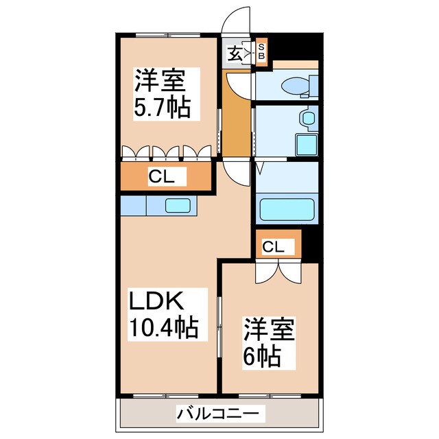 グランディールハイムの物件間取画像