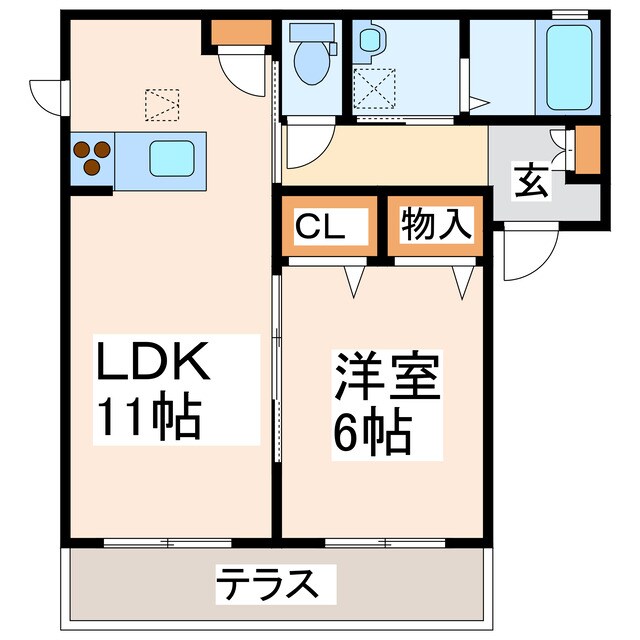 セントレール北段原の物件間取画像