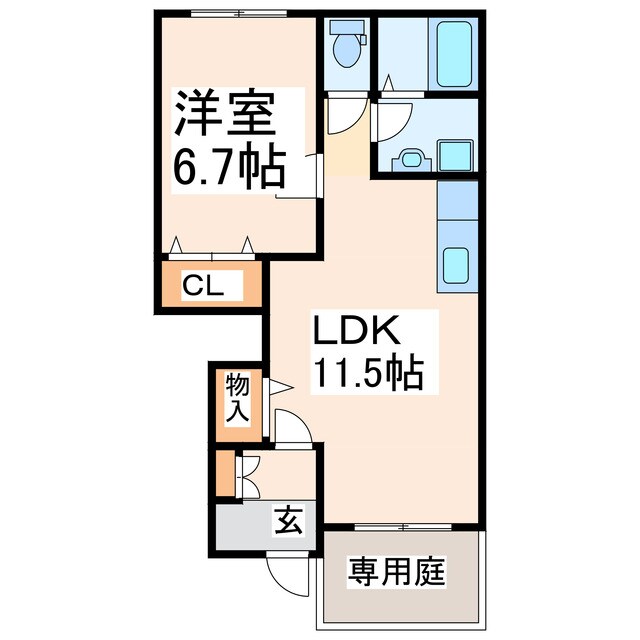 レアルＡの物件間取画像