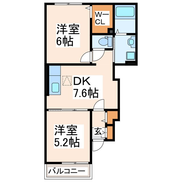 不知火桜館　壱番館の物件間取画像