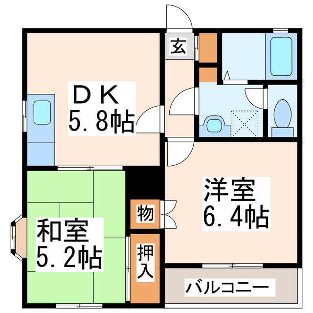 浪漫館の物件間取画像