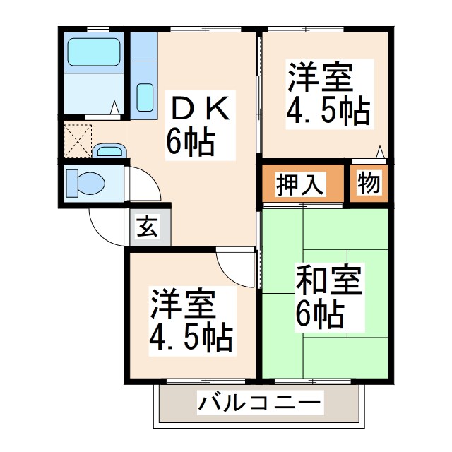 ファームＡの物件間取画像