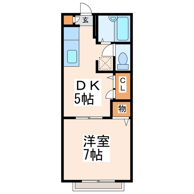 エントピア松橋Aの物件間取画像