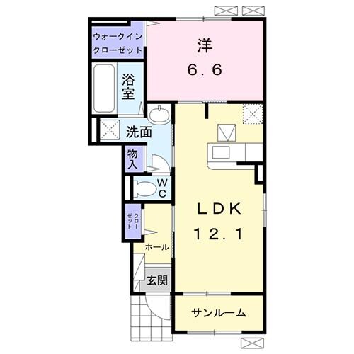 サンハウス小川　Ⅰの物件間取画像