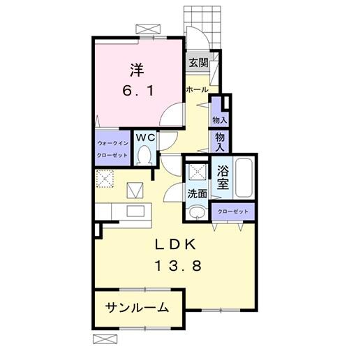 松橋駅 徒歩32分 1階の物件間取画像