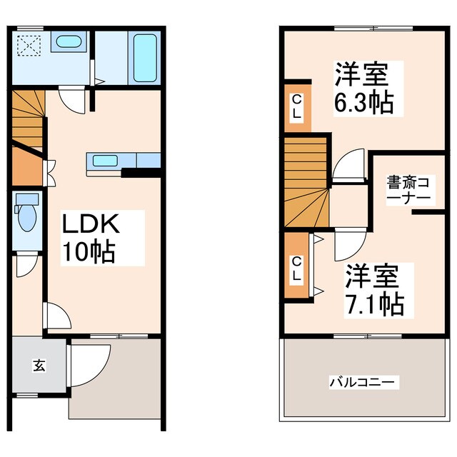 なでしこ（Nadeshiko）の物件間取画像