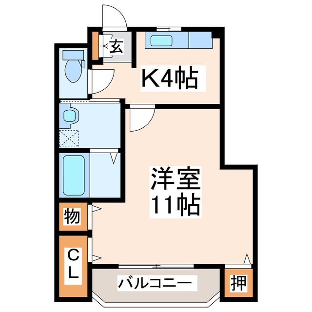 UKハイツⅡの物件間取画像