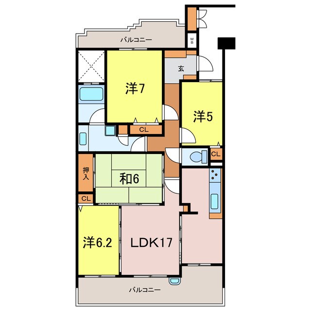 ライオンズプラザ三河安城町の物件間取画像