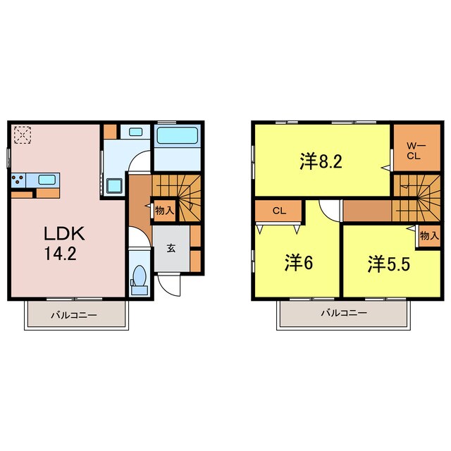 アンジュールの物件間取画像
