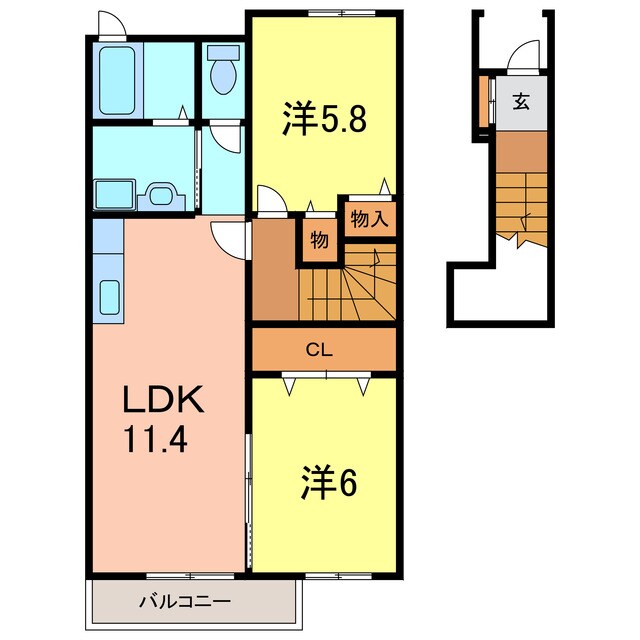 ラフレシール・Ｏの物件間取画像