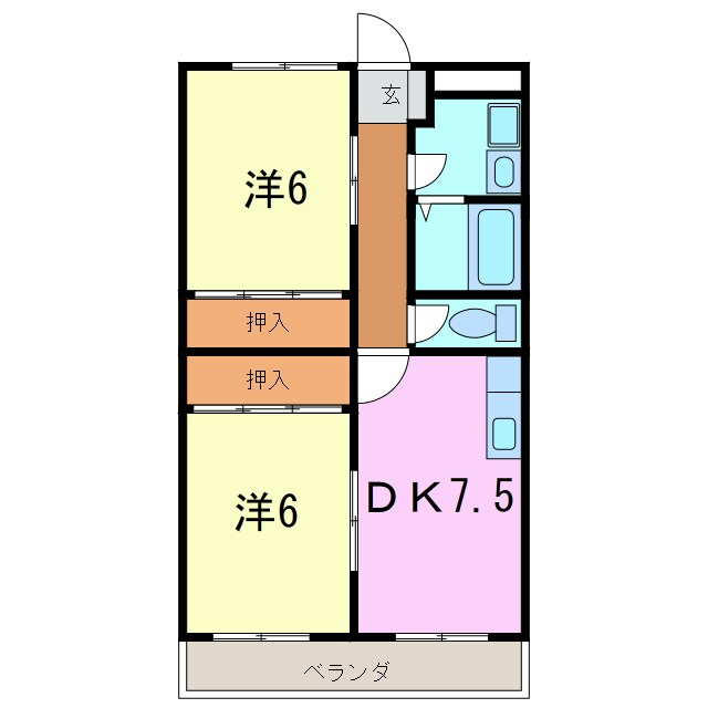 サウスウィンドの物件間取画像