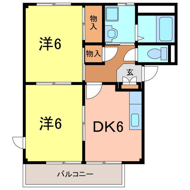 サウス谷田の物件間取画像