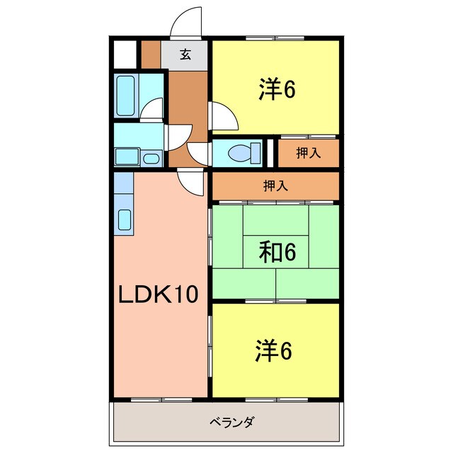 レジデンス東刈谷Ⅲの物件間取画像